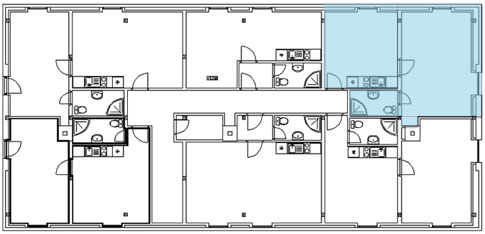 Mapa apartmánů - Antonín