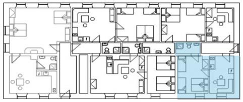 Mapa apartmánů - Prcek