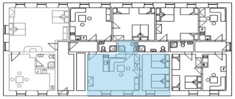 Mapa apartmánů - Hubert Mapa apartmánů - Hubert