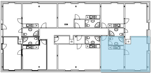 Mapa apartmánů - Myšpulín Mapa apartmánů - Myšpulín