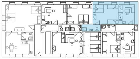 Mapa apartmánů - Nora
