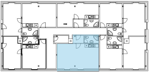 Mapa apartmánů - Petrolín