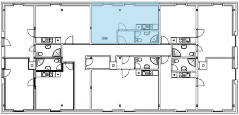 Mapa apartmánů - Tetelín