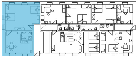 Mapa apartmánů - Vilda