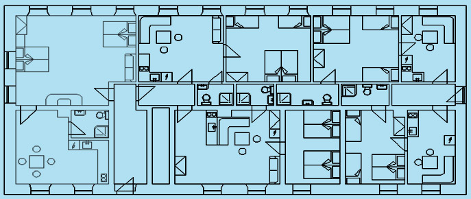 Naše apartmány přízemí Naše apartmány přízemí